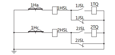 JSL-21繼電器構成的去分流操作機構的保護原理圖