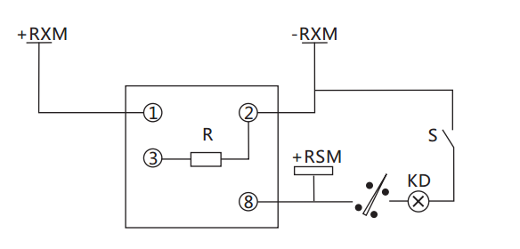 JX-3靜態閃光繼電器使用方法及典型接線圖