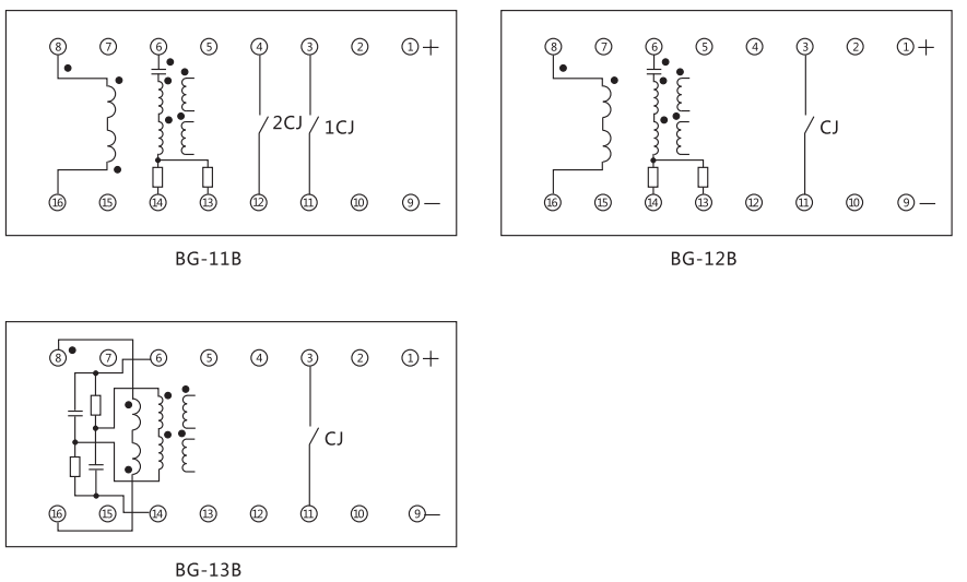  BG-12B內部接線及外引接線圖